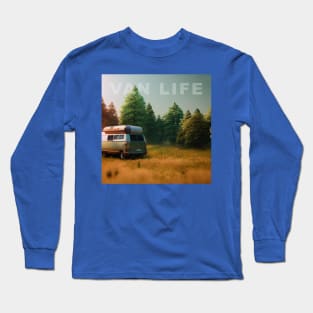 Van Life Camper RV Outdoors in Nature Long Sleeve T-Shirt